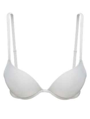Sutiã Big Push Up Em Microfibra Branco