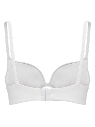 Sutiã Big Push Up Em Microfibra Branco