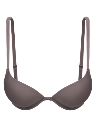 Sutiã Big Push Up Em Microfibra Marrom Avela