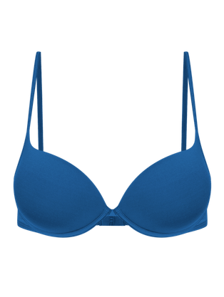 Sutiã Push Up Em Microfibra Azul Atlantico