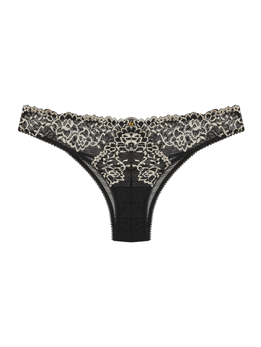 Calcinha Biquíni Em Renda Preto