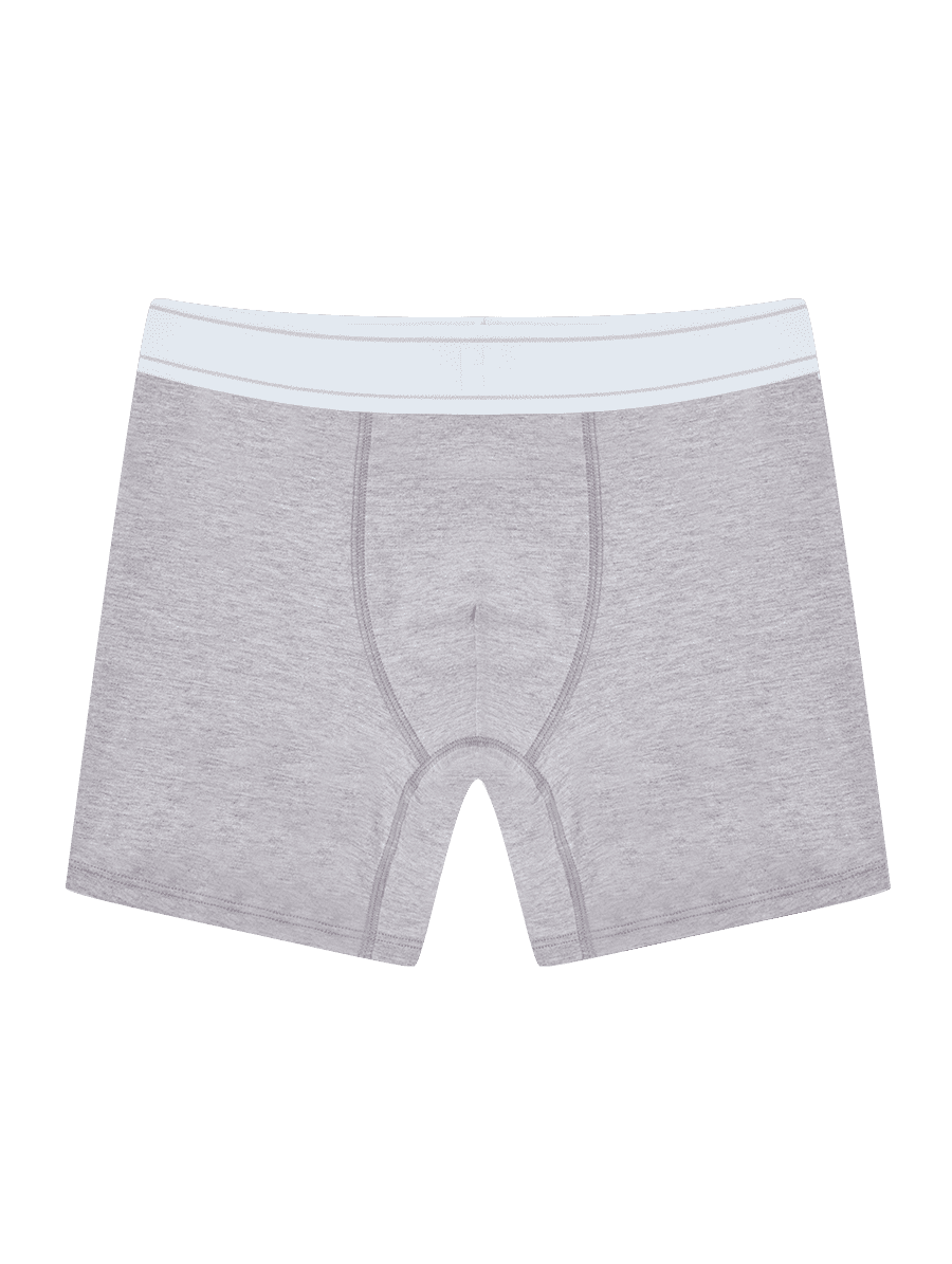 Cueca Boxer Em Algodão Cinza Mescla - HOPE Lingerie