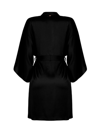 Robe Em Cetim Grace Preto