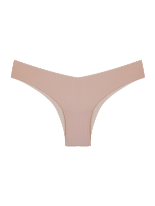 Calcinha Biquíni Em Microfibra Nude Bege Ballet
