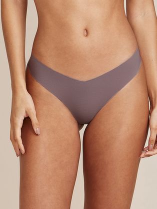 Calcinha Biquíni Em Microfibra Nude Marrom Avela
