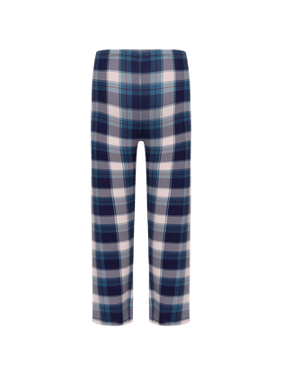Pijama Longo Infantil Em Viscose Estampada Folk Estampa Xadrez Folk