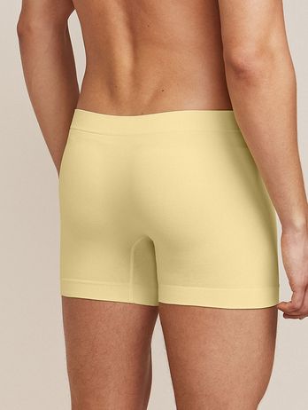 Cueca Boxer Sem Costura Em Microfibra Light Amarelo Aurum