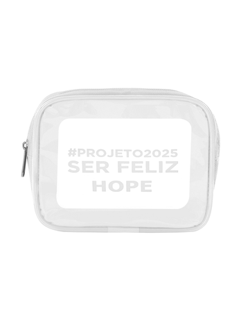 Necessaire Estruturada Pvc E Siliconado Branco