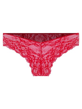 Calcinha Biquíni Em Renda Vermelho Classic