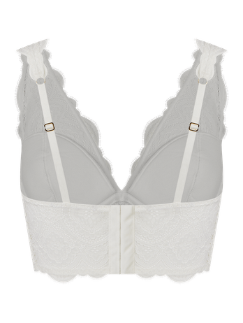 Sutiã Corselet Em Renda Off White