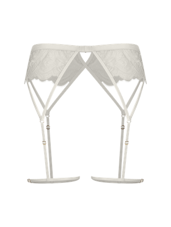 Cinta Liga Em Renda Off White