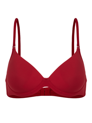 Sutiã Meia-taça Em Microfibra Na Sua Medida - Taça Vermelho Angelina