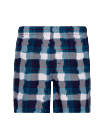 Short Masculino Em Viscose Estampa Xadrez Folk