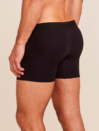 Cueca Boxer Em Algodão Preto