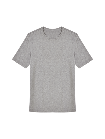 Blusa Manga Curta Gola Careca Em Viscose Masculino Mescla Medio