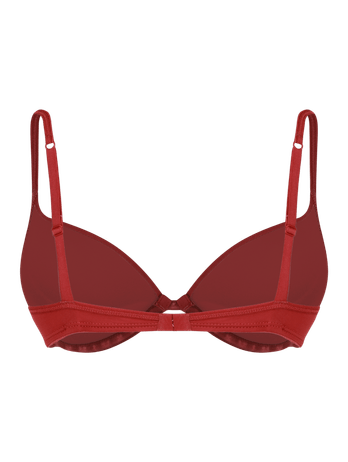 Sutiã Push Up Em Microfibra Vermelho Jaspe