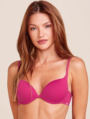 Sutiã Push Up Em Microfibra Pink Berry