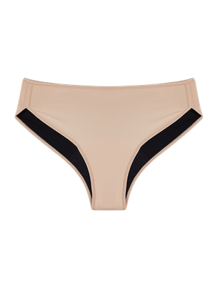 Calcinha Absorvente Boyshort - Fluxo Intenso Flow Bege Ballet