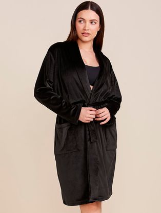 Robe Em Plush Sincronia Preto