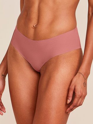 Calcinha Tanga Brasileira Em Microfibra Nude Rosa Collant