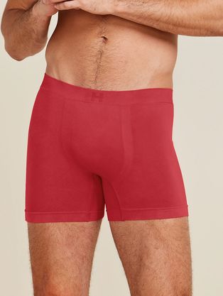 Cueca Boxer Sem Costura Em Microfibra Light Vermelho Zaire