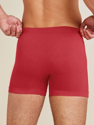 Cueca Boxer Sem Costura Em Microfibra Light Vermelho Zaire