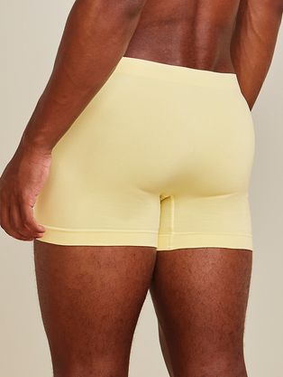 Cueca Boxer Sem Costura Em Microfibra Light Amarelo Aurum