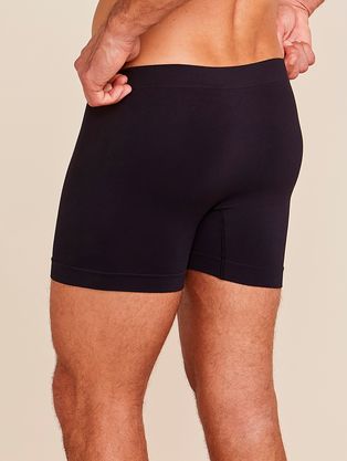 Kit Com 3 Cuecas Boxer Sem Costura Light Preto/azul Cedro/branco