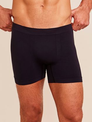 Kit Com 5 Cueca Boxer Sem Costura Light Preto/azul Cedro/branco