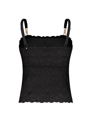 Blusa Alças Finas Em Renda Preto