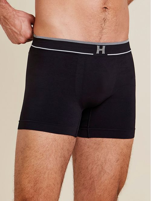 Cueca Boxer Street Em Microfibra Light Preto