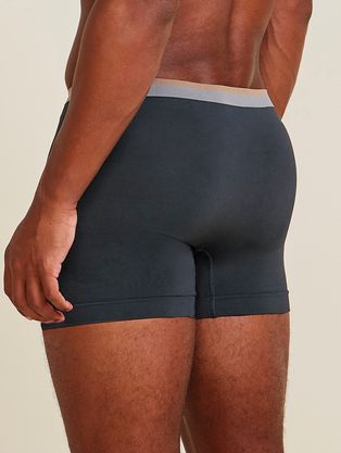 Cueca Boxer Block Em Microfibra Light Cinza Dark