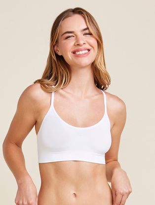 Sutiã Top Nadador Em Microfibra Light Branco