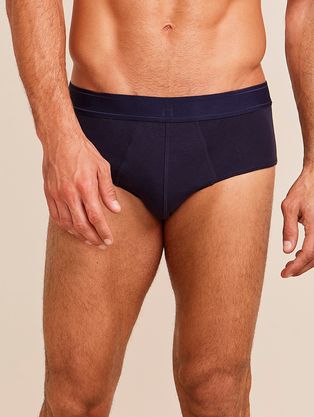 Cueca Slip Em Algodão Azul Marinho Indigo